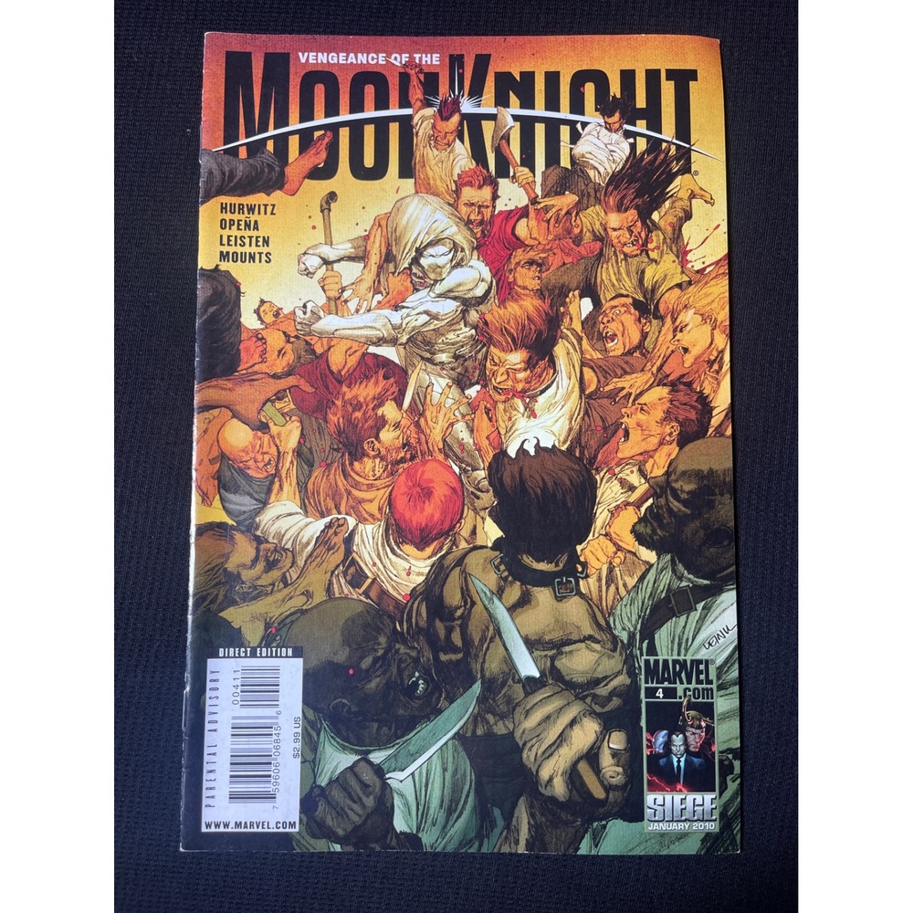 Moon Knight‎ Vengeance of the Moon Knight Comic Book 2010 Marvel Comics January